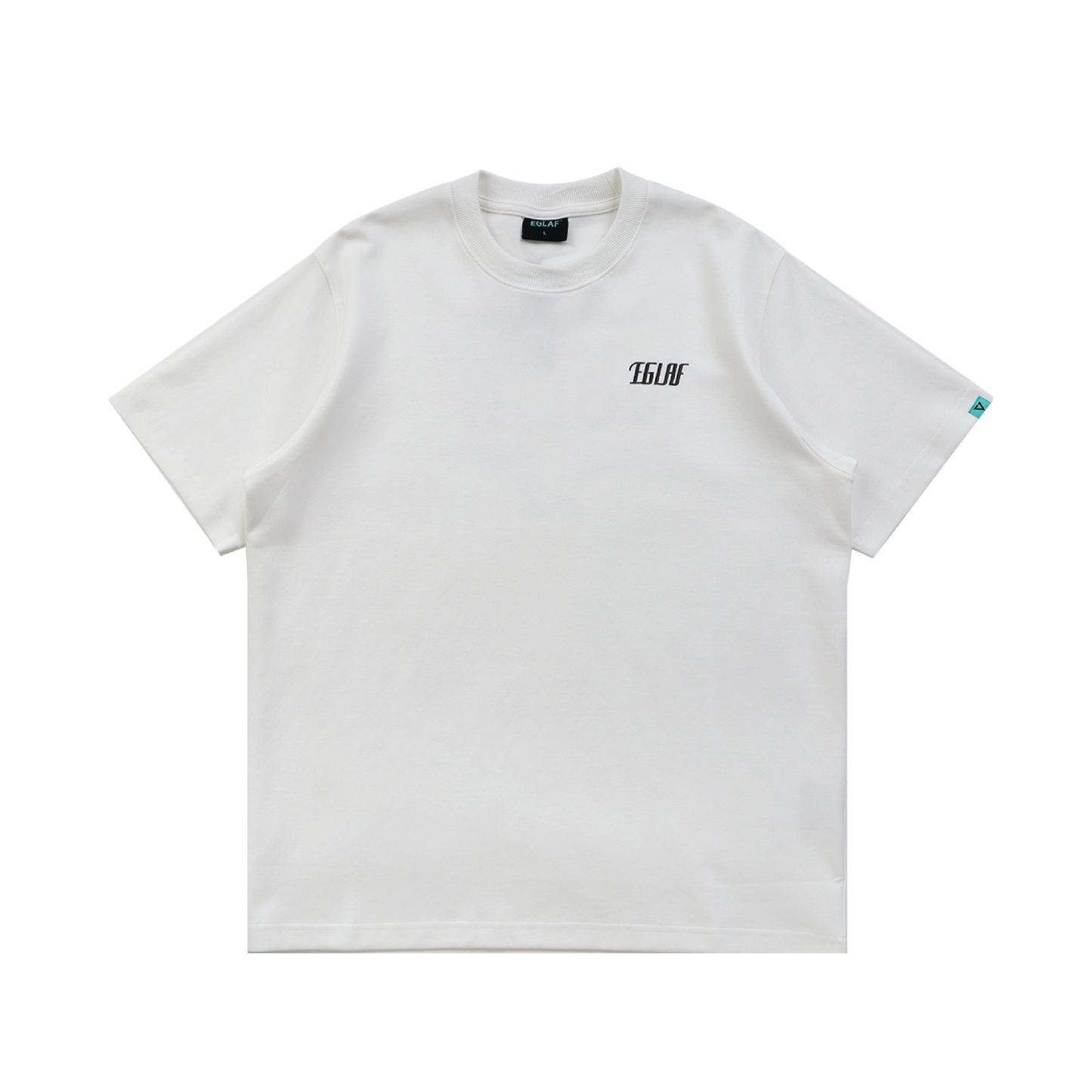 EGLAF | R//W Distressed Texts Tee White