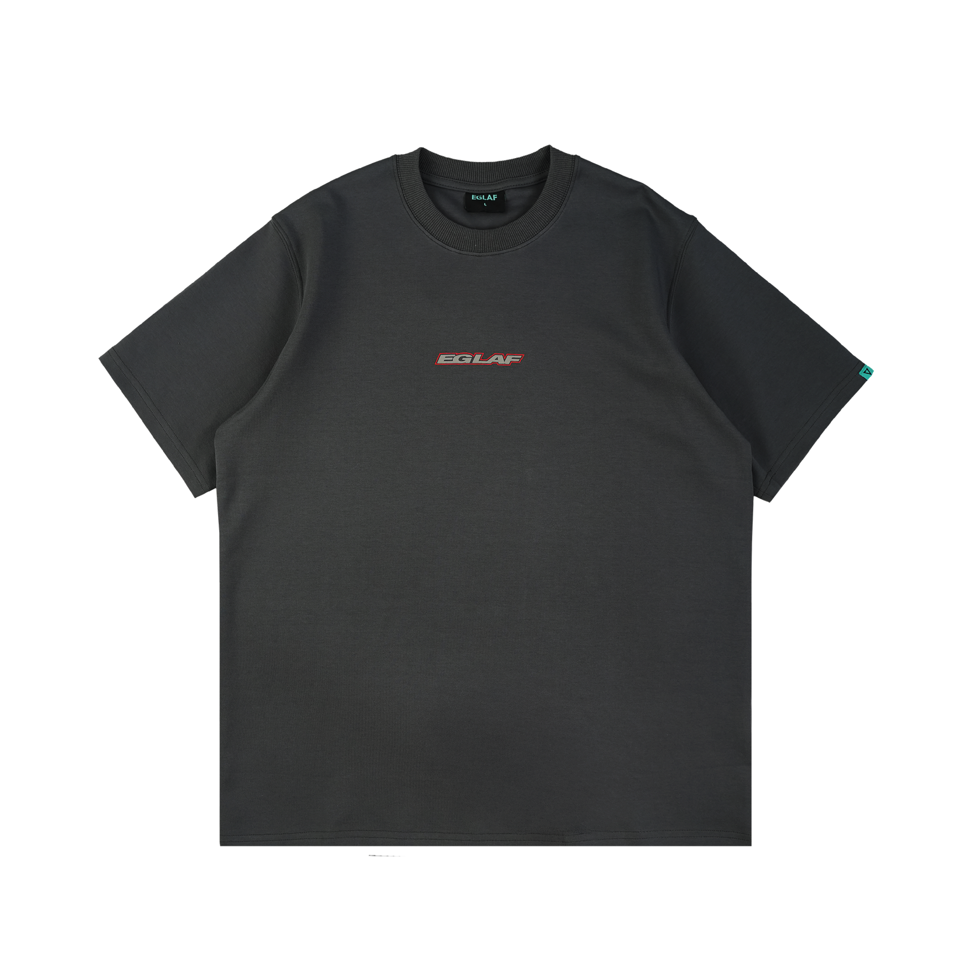 EGLAF | Basic 26 Triangle Logo Tee Grey - SWAGANZ
