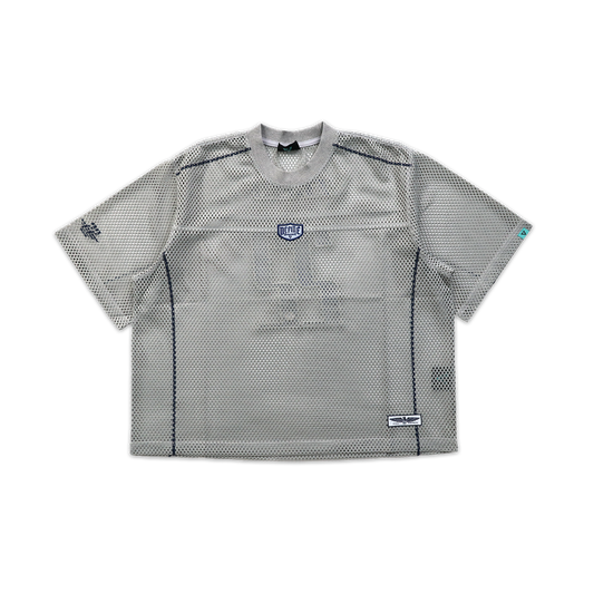 EGLAF | R//W Mesh Boxy Tee Light Grey