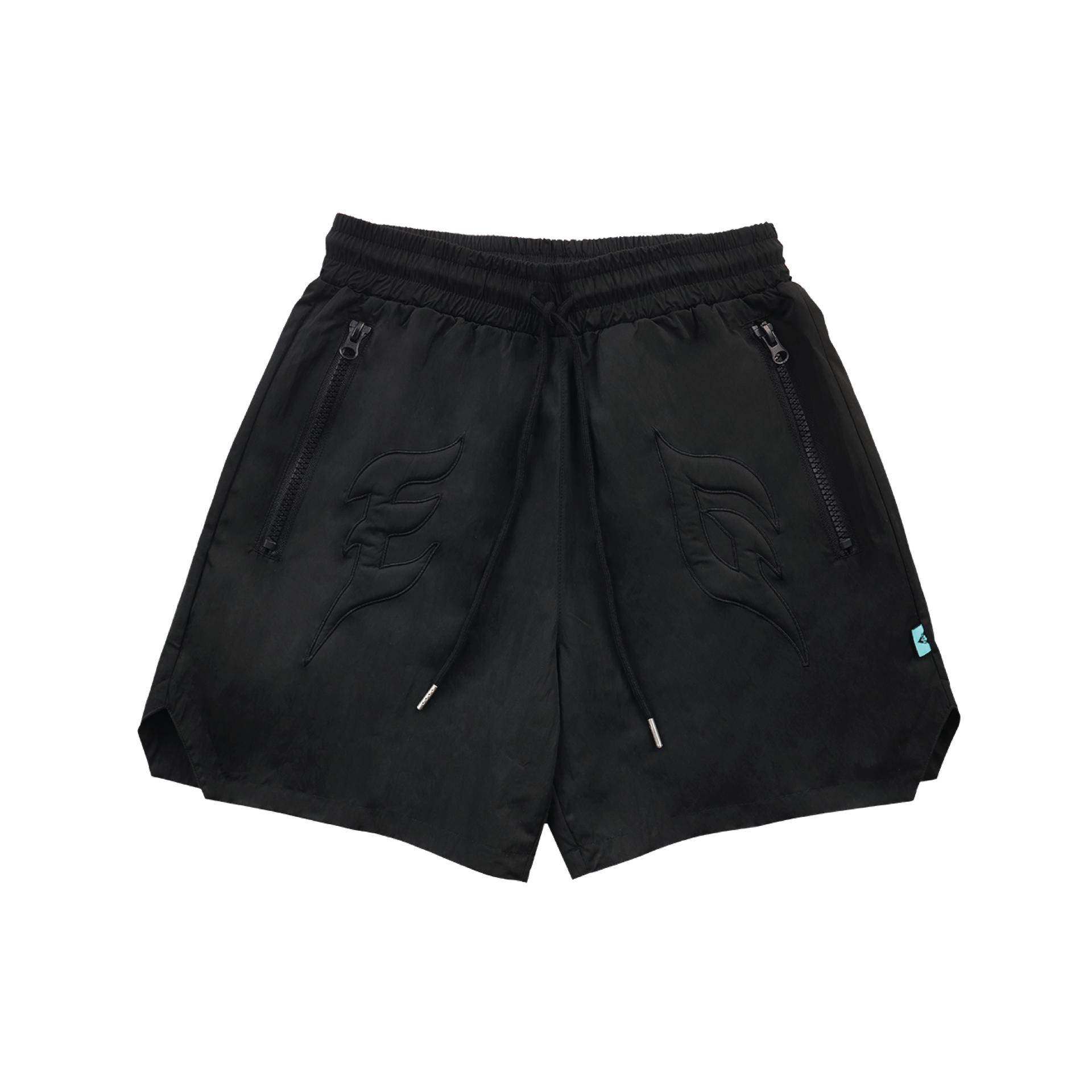 EGLAF | EG Nylon Shorts Black - SWAGANZ
