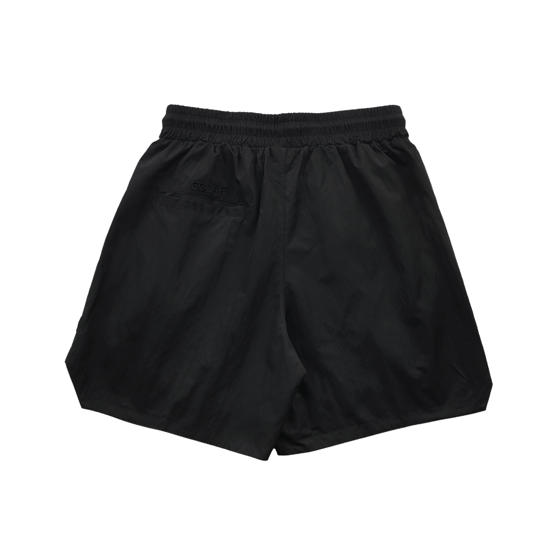 EGLAF | EG Nylon Shorts Black - SWAGANZ