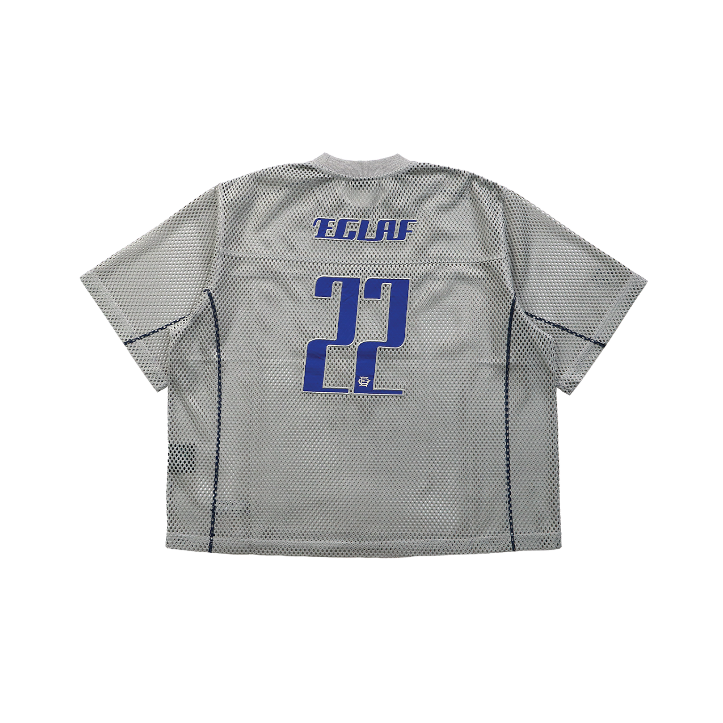 EGLAF | R//W Mesh Boxy Tee Light Grey