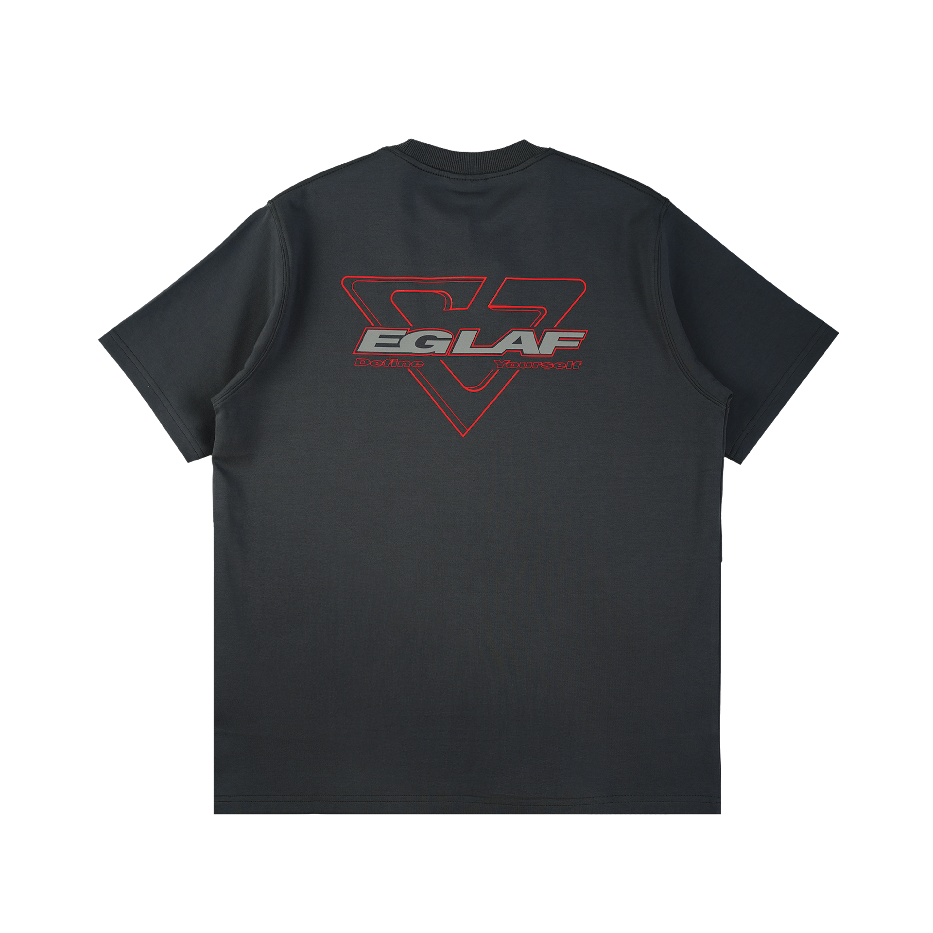 EGLAF | Basic 26 Triangle Logo Tee Grey - SWAGANZ
