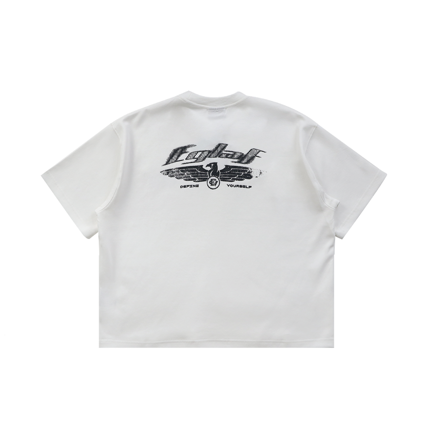EGLAF | R//W Wings Boxy Tee White - SWAGANZ