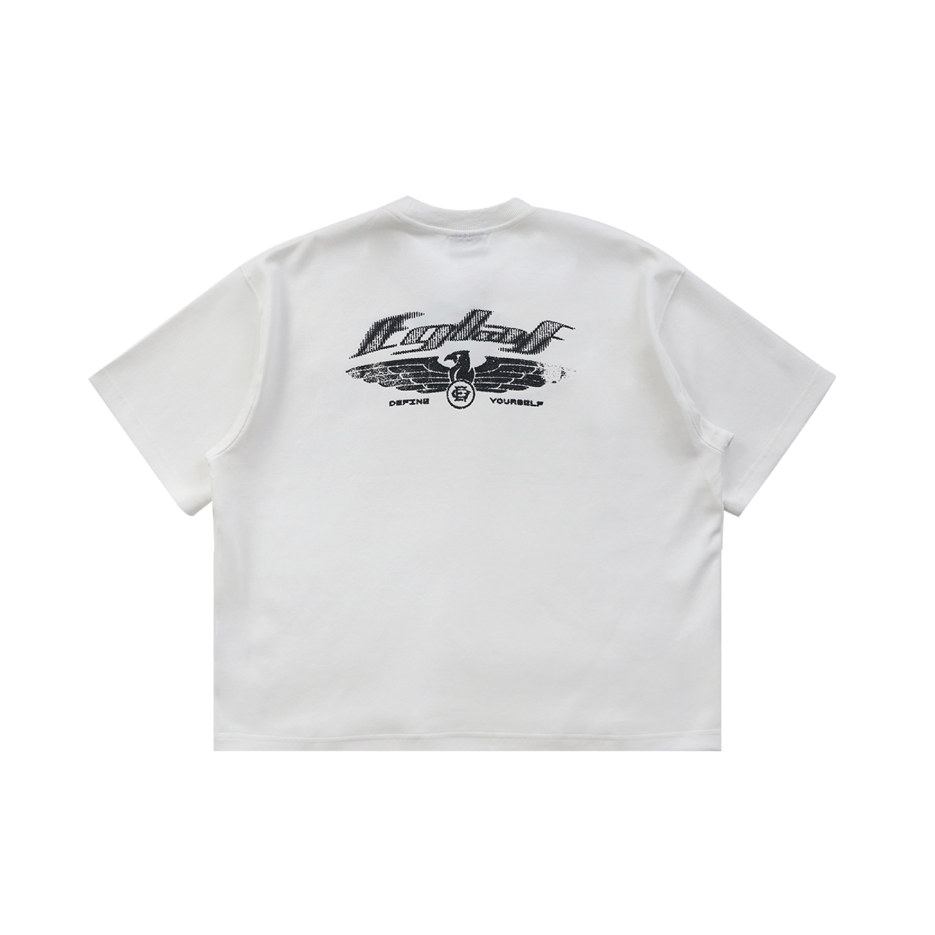EGLAF | R//W Wings Boxy Tee White - SWAGANZ