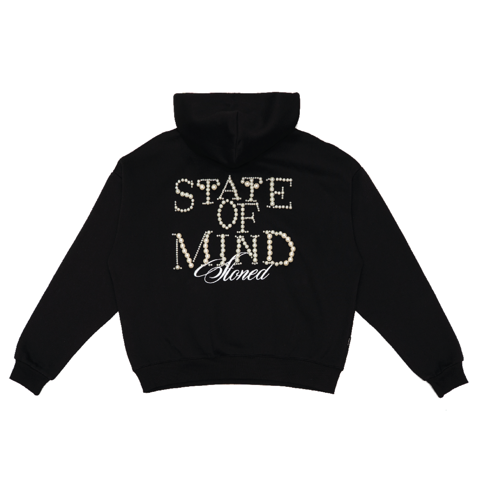 STONED | State Of Mind Hoodie Black - SWAGANZ