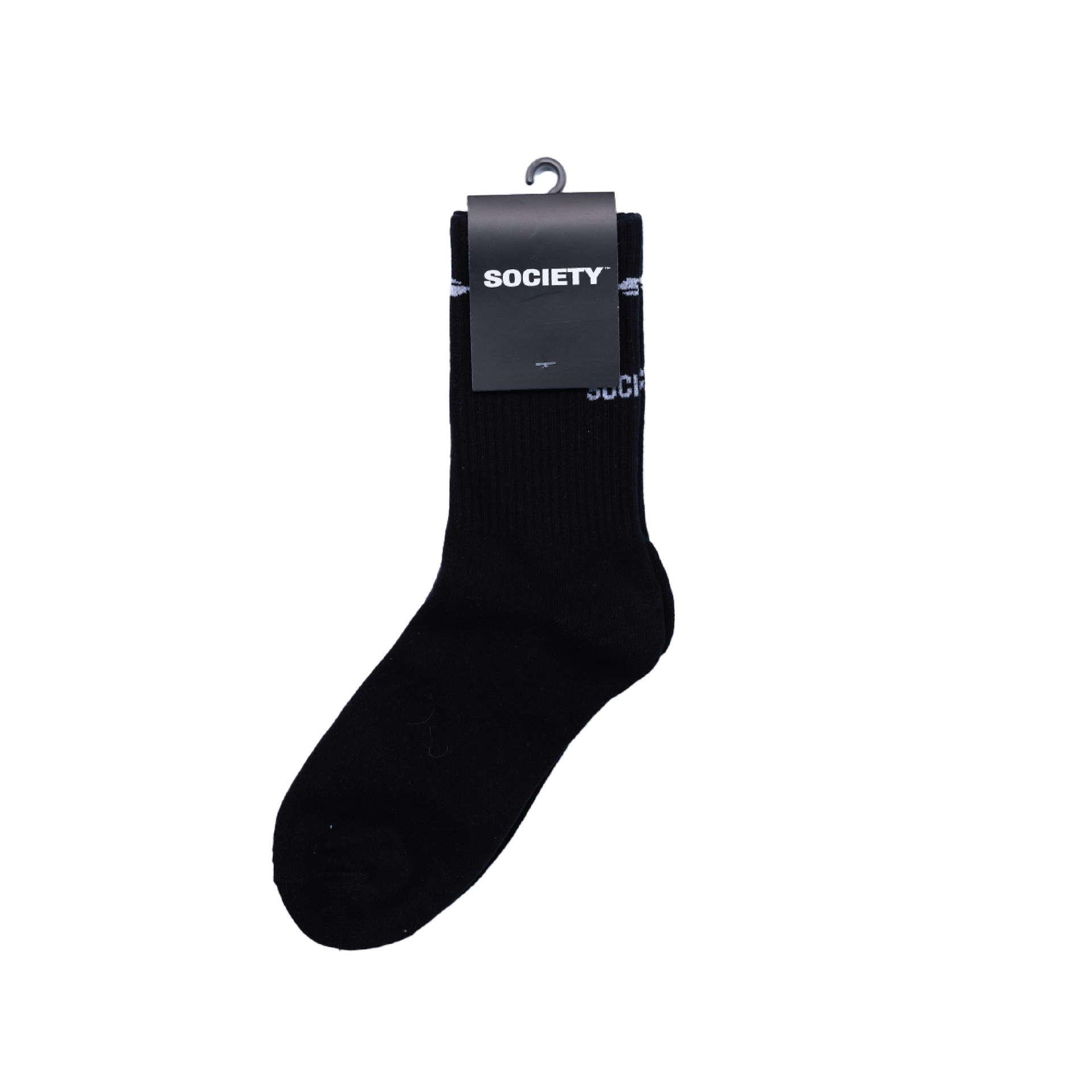 Society | Logo Socks Black - SWAGANZ