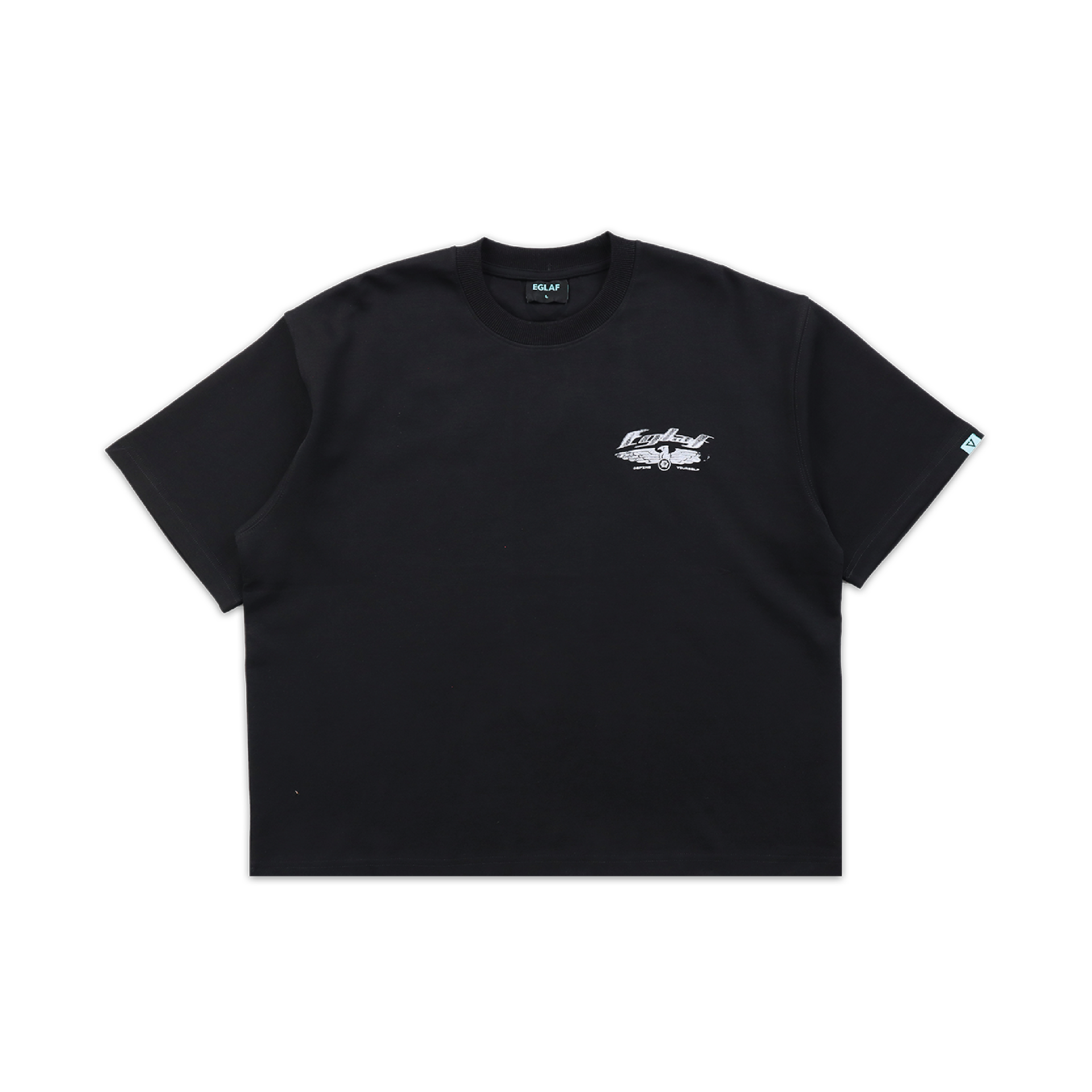 EGLAF | R//W Wings Boxy Tee Black - SWAGANZ