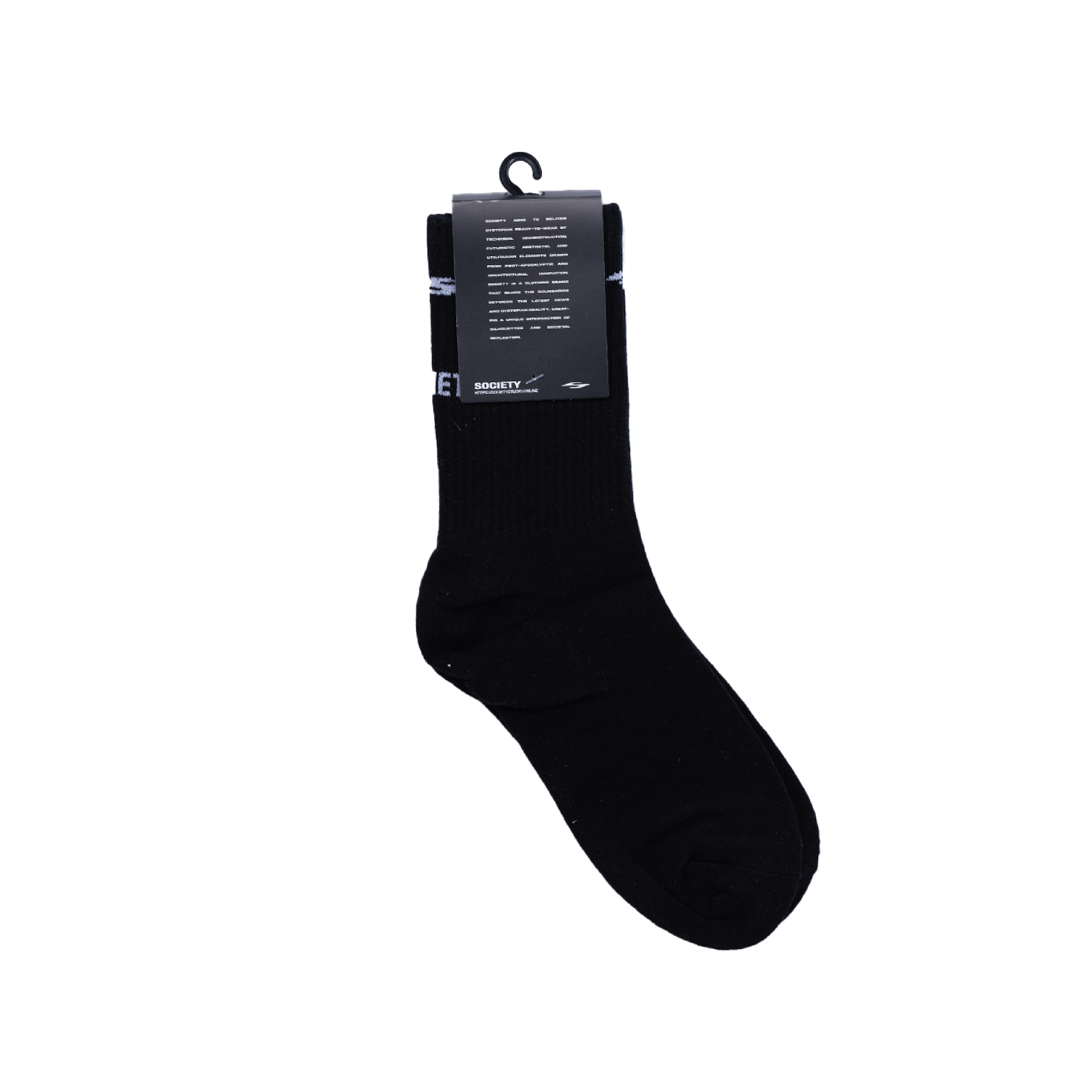 Society | Logo Socks Black - SWAGANZ