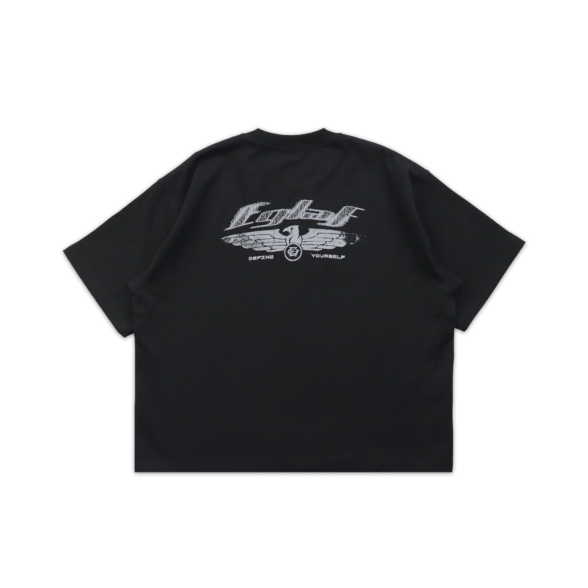 EGLAF | R//W Wings Boxy Tee Black - SWAGANZ