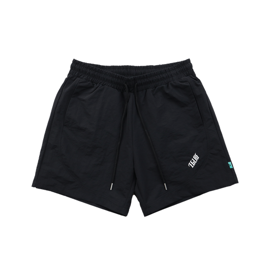 EGLAF | R//W Nylon Shorts Black