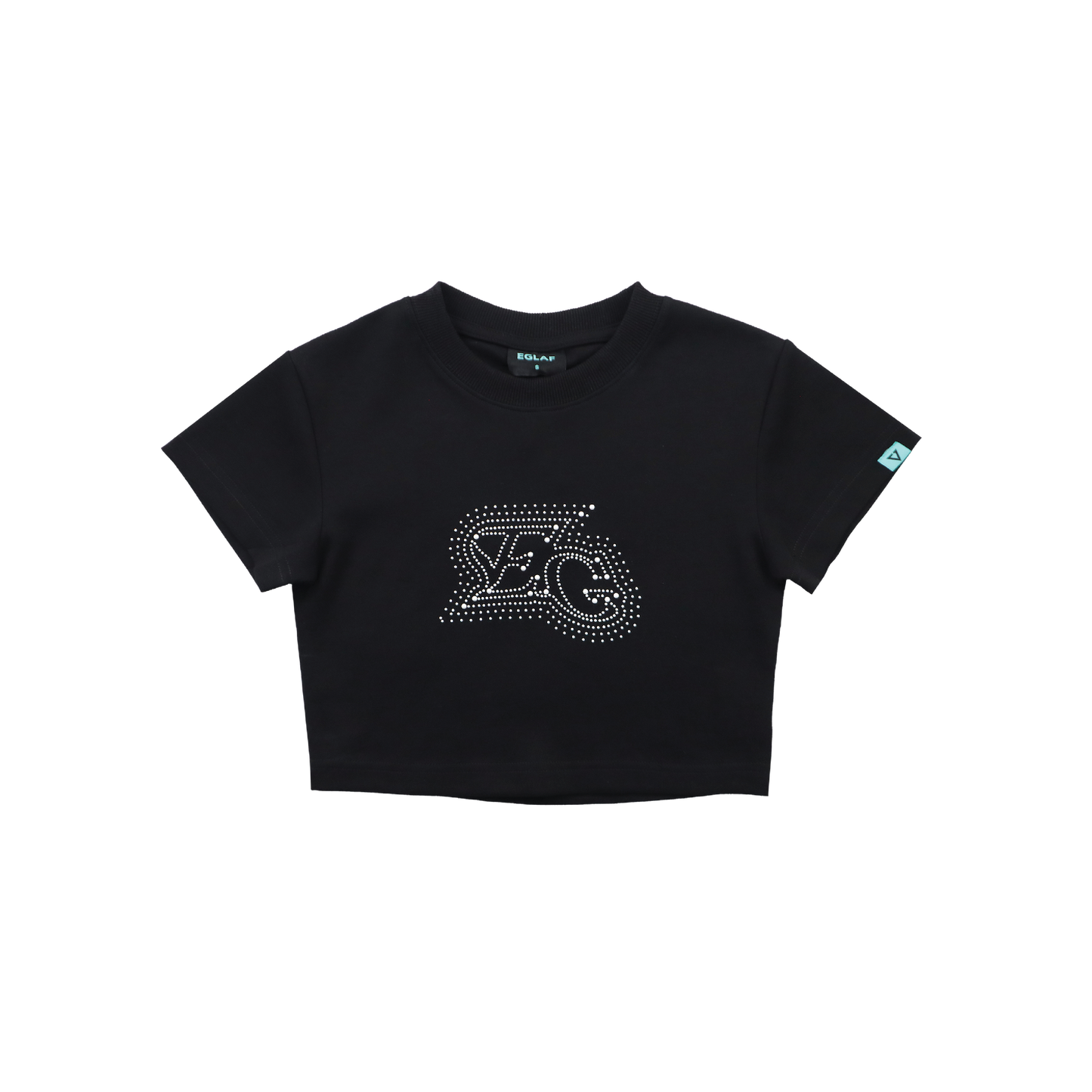 EGLAF | EG Bead Crop Top Black