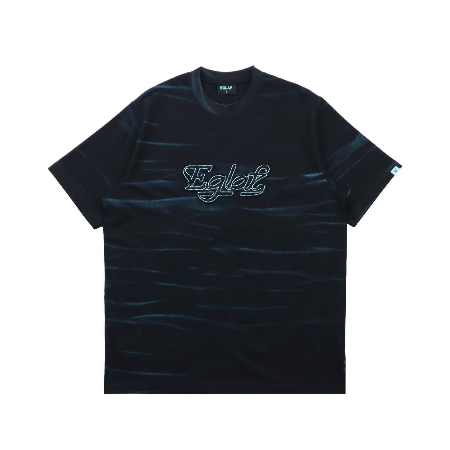 EGLAF | MV Dye Fabric Stitch Tee Black