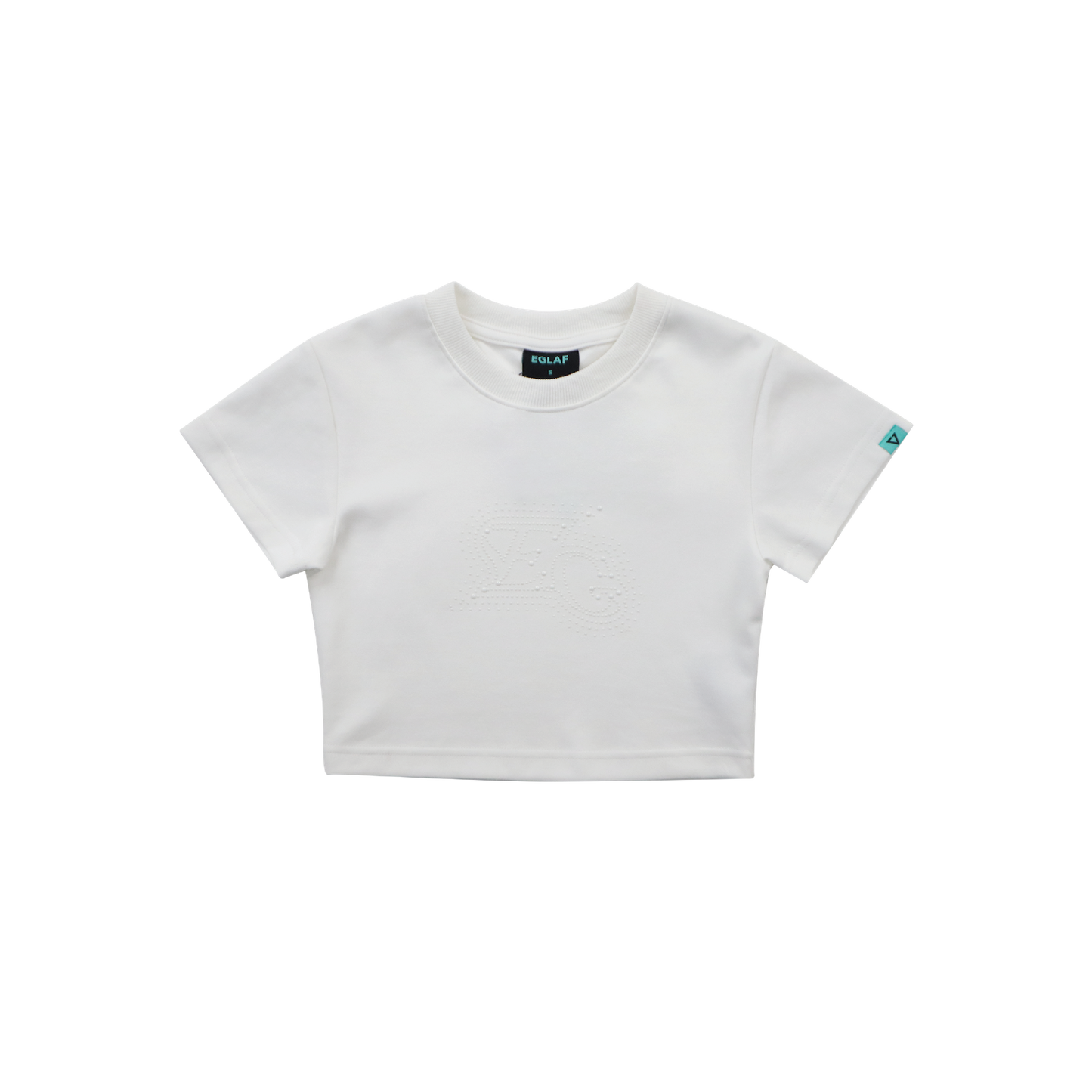 EGLAF | EG Bead Crop Top White