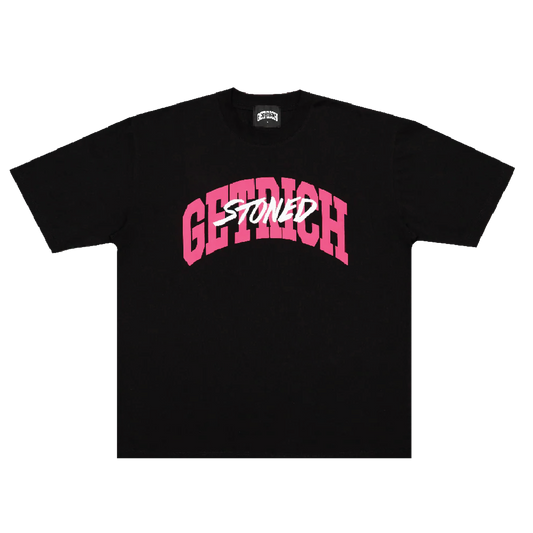 STONED | GRE Varisty Logo Tee Black