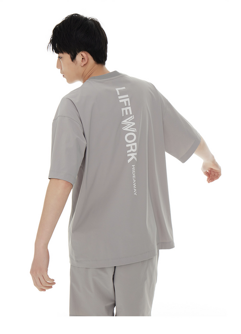 LIfeWork | Common Venturi Minimaladok S/S T-Shirt Light Grey