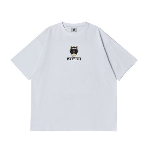 LifeWork | Checkerboard Hipdok S/S T-Shirt White