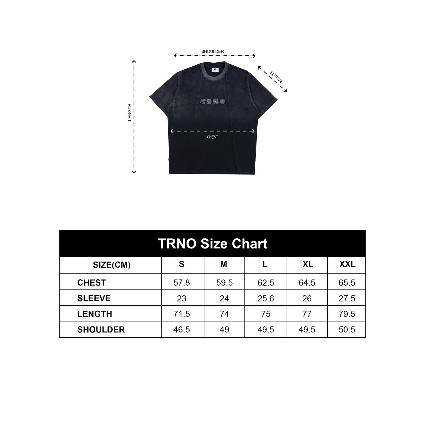 TRNO | Vintage Stitch Washed Tee Black