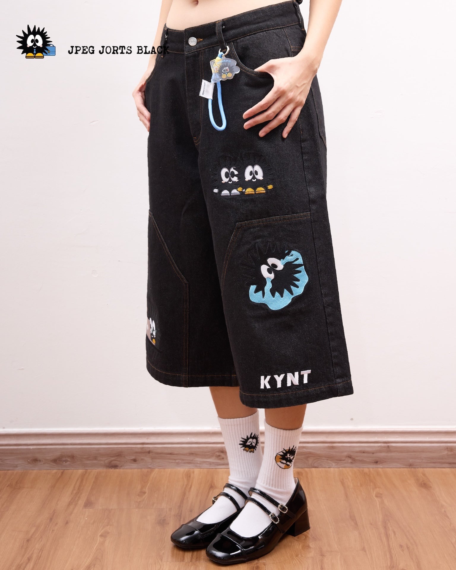 KEYNOTE | Workaholic JPEG Jorts Black - SWAGANZ