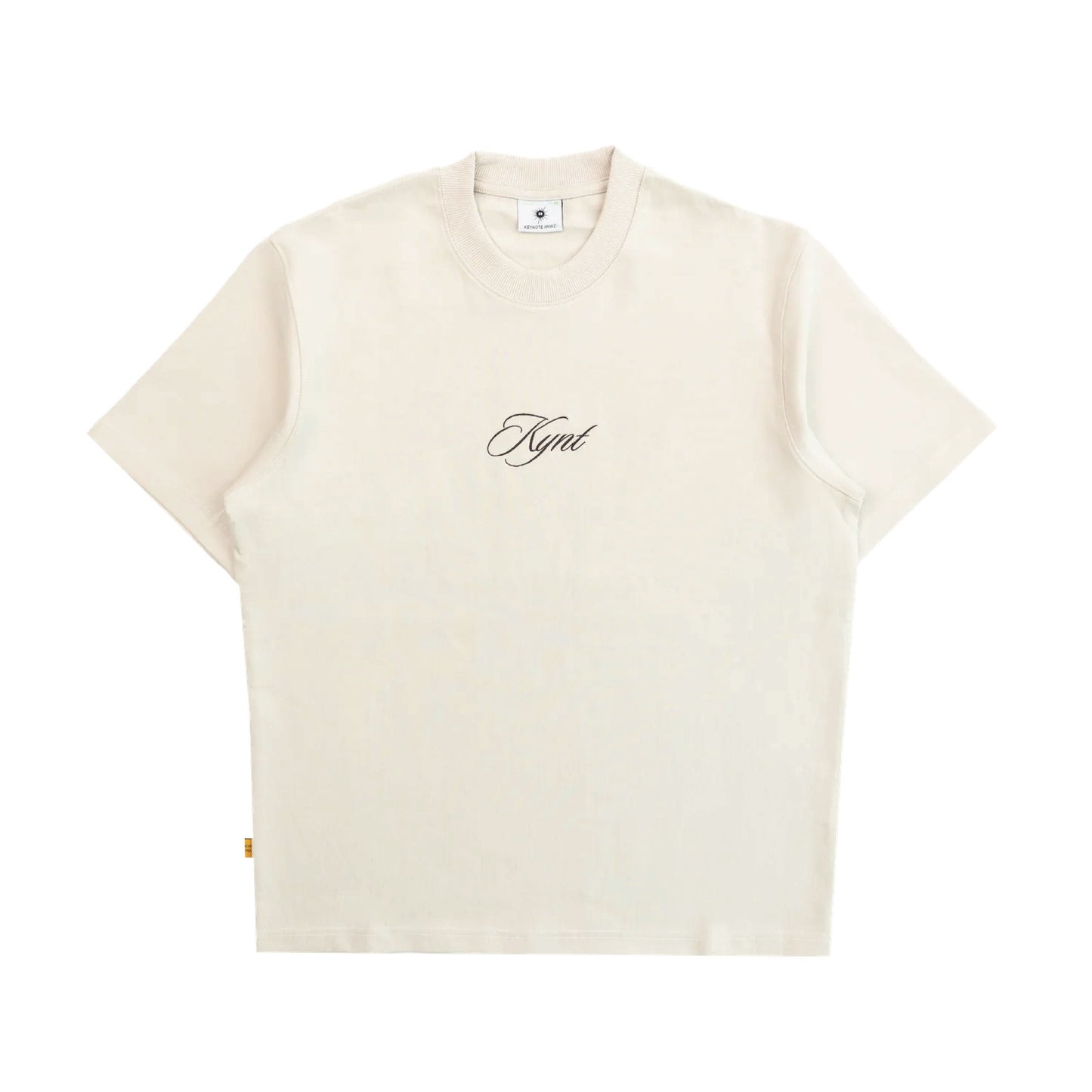 KEYNOTE | Cozy Patchwork Tee Beige - SWAGANZ