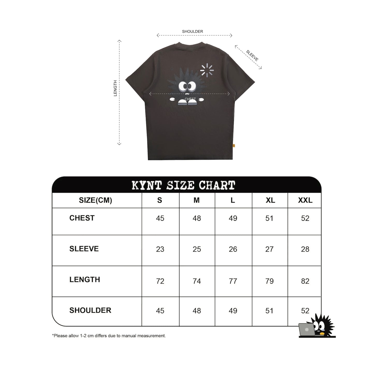 KEYNOTE | Workaholic Messy Tee Grey - SWAGANZ