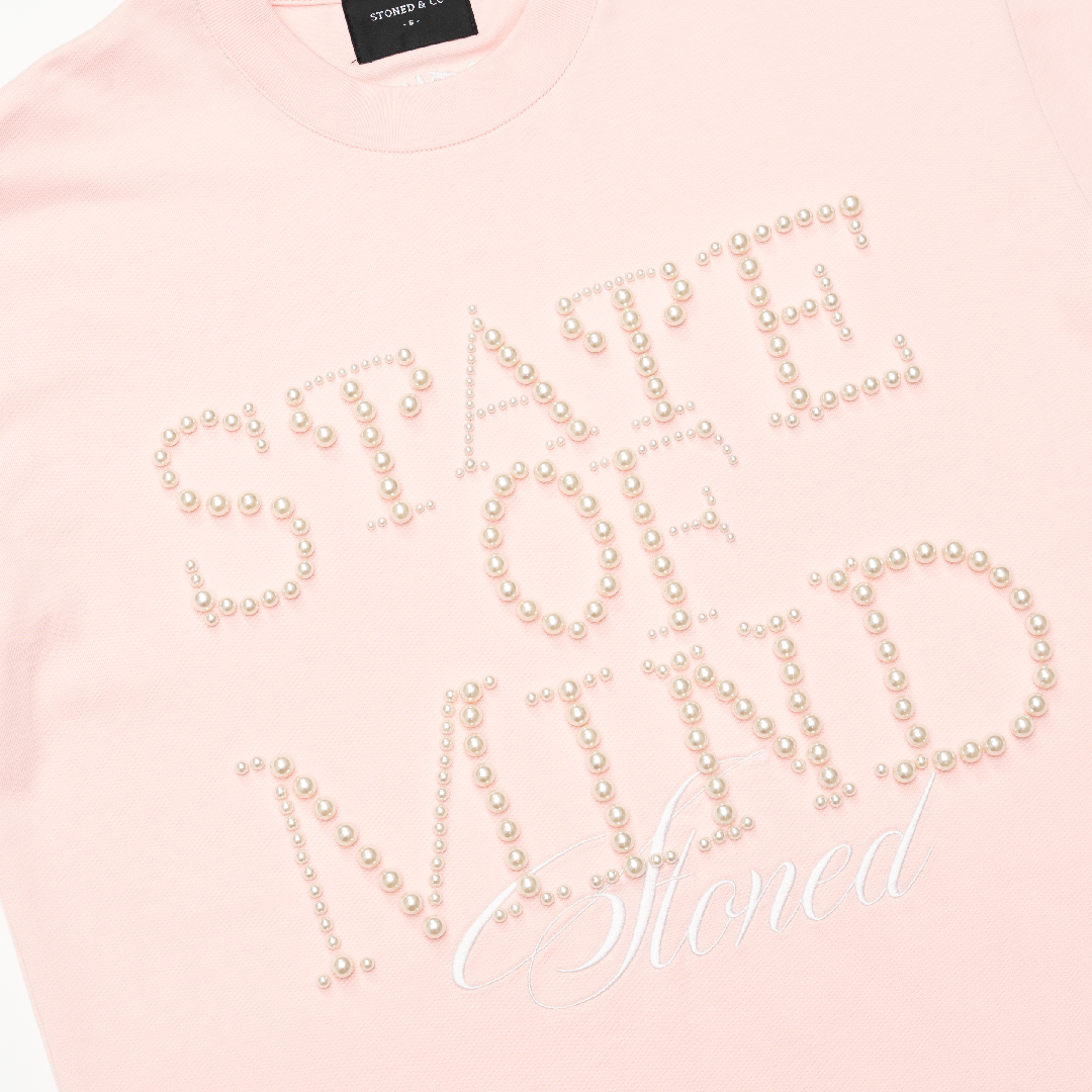 STONED | State Of Mind Tee Pink - SWAGANZ