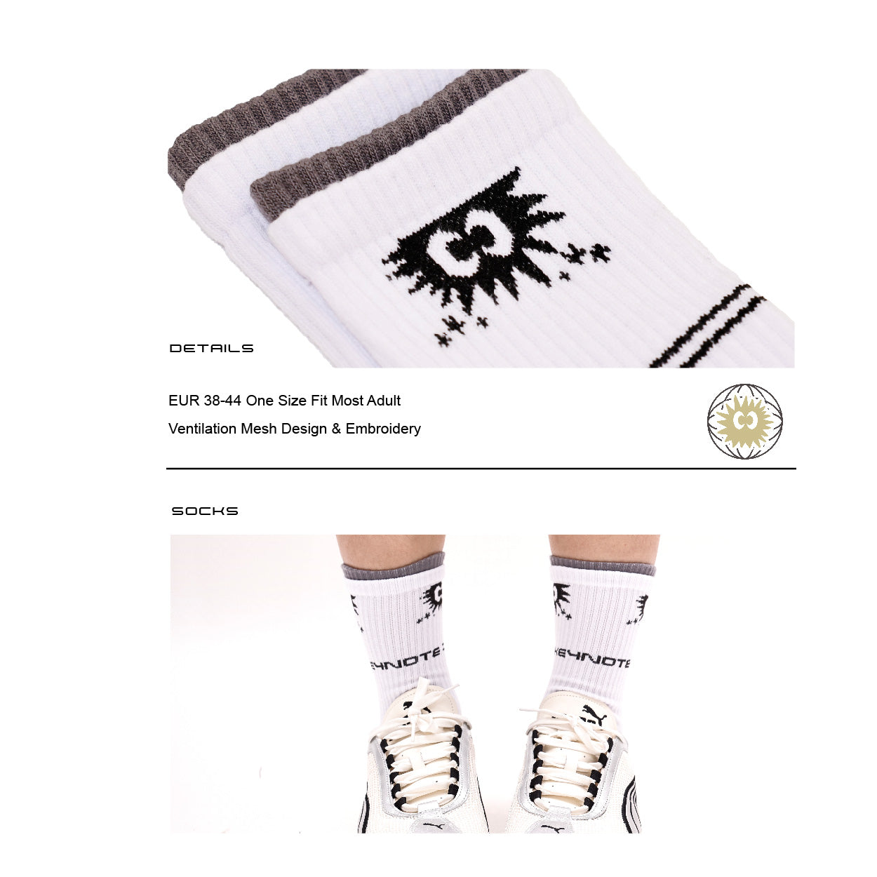 KEYNOTE | Sport Club Duo-Layer Socks