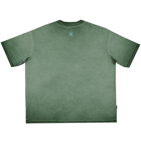Stoned Blessed 24 | Washed DK Green T-Shirt
