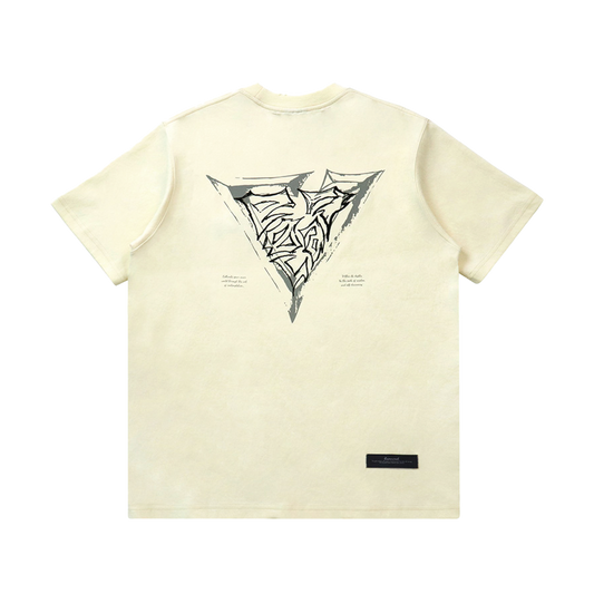 EGLAF | RC Embroidery Logo Tee Cream White - SWAGANZ