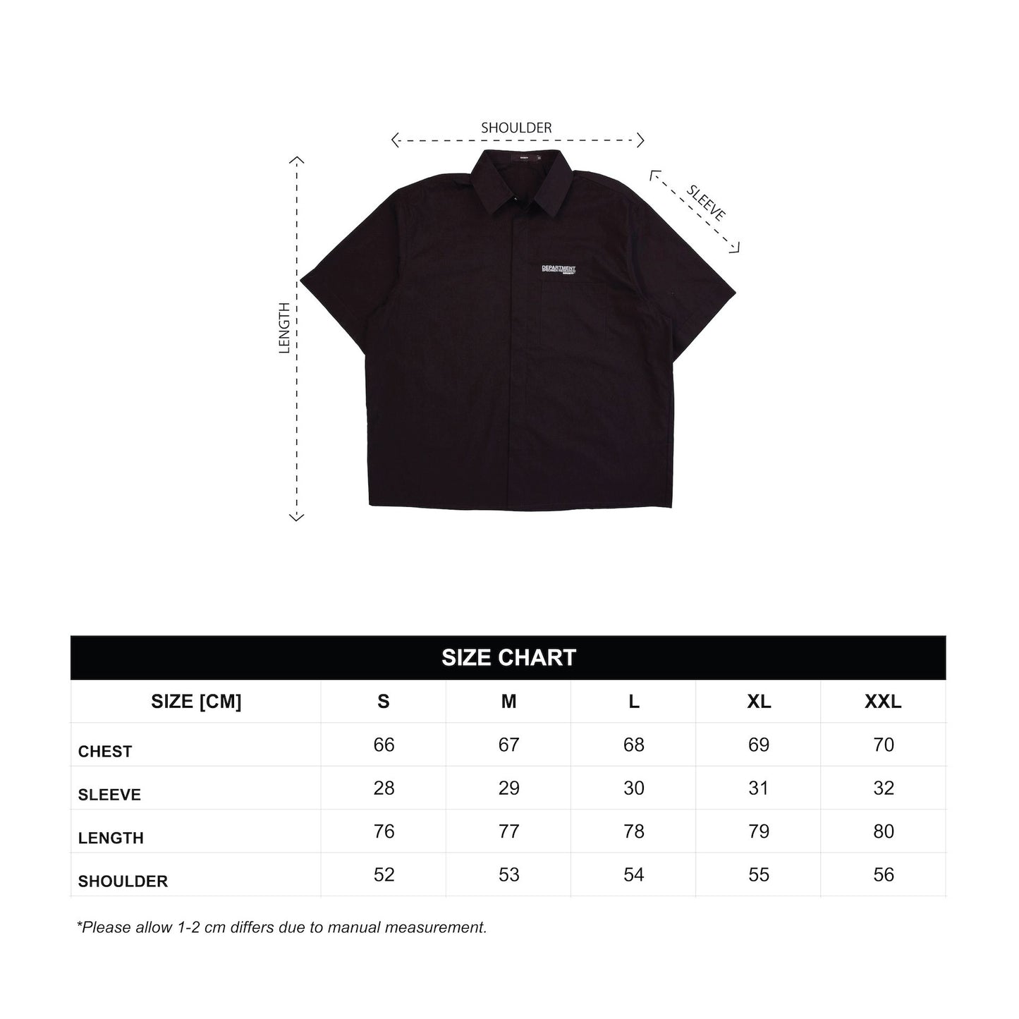 SOCIETY | S/S Dept Shirt Black