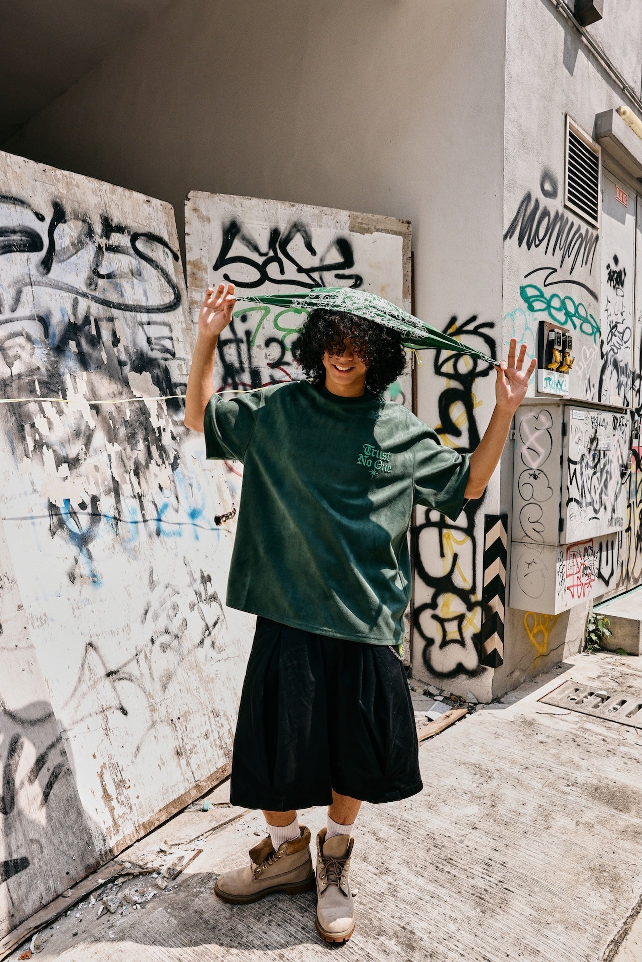 TRNO | Blackout Tee Green - SWAGANZ