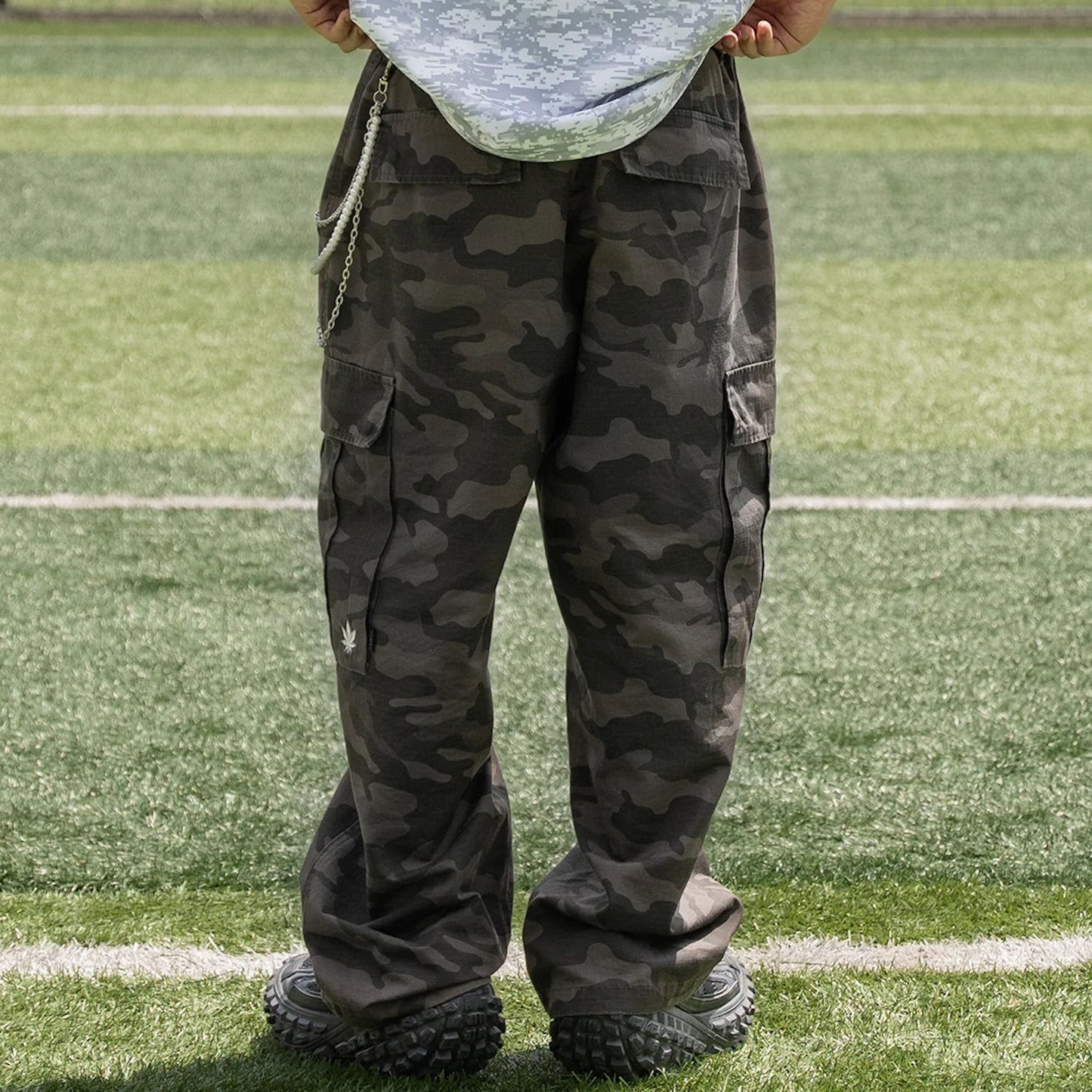 STONED | Camo Cargo Black