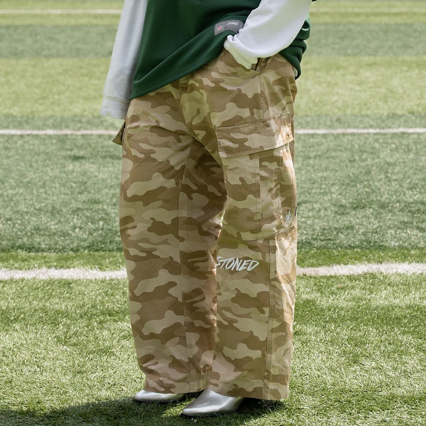 STONED | Camo Cargo Brown