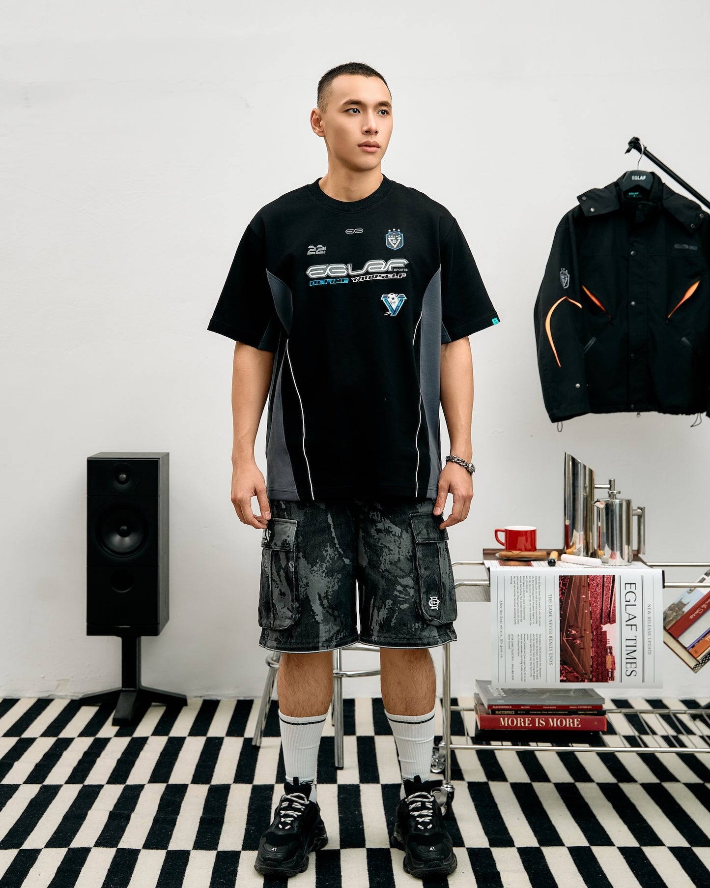 EGLAF | Duo Way Camo Cargo Pants