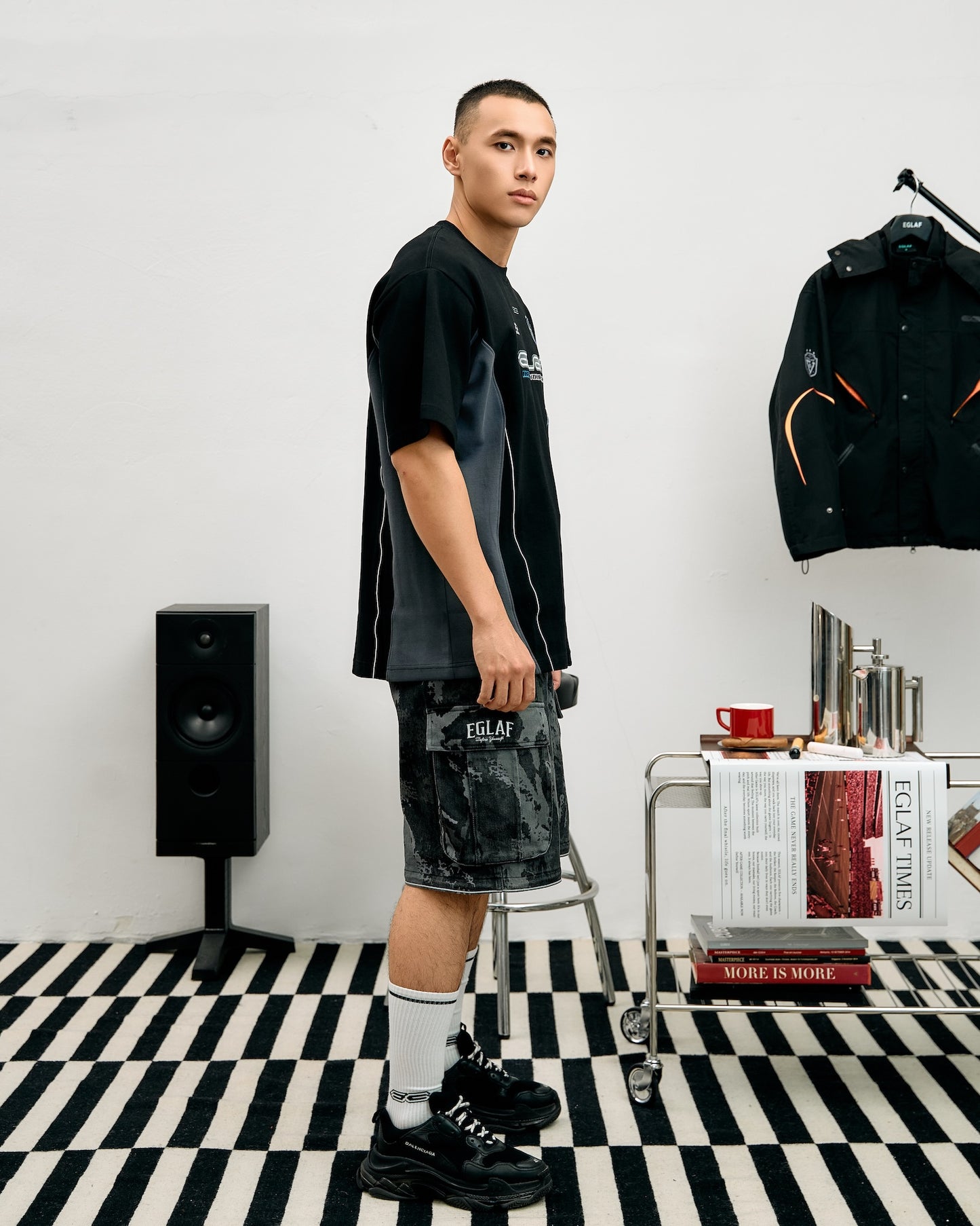 EGLAF | Duo Way Camo Cargo Pants