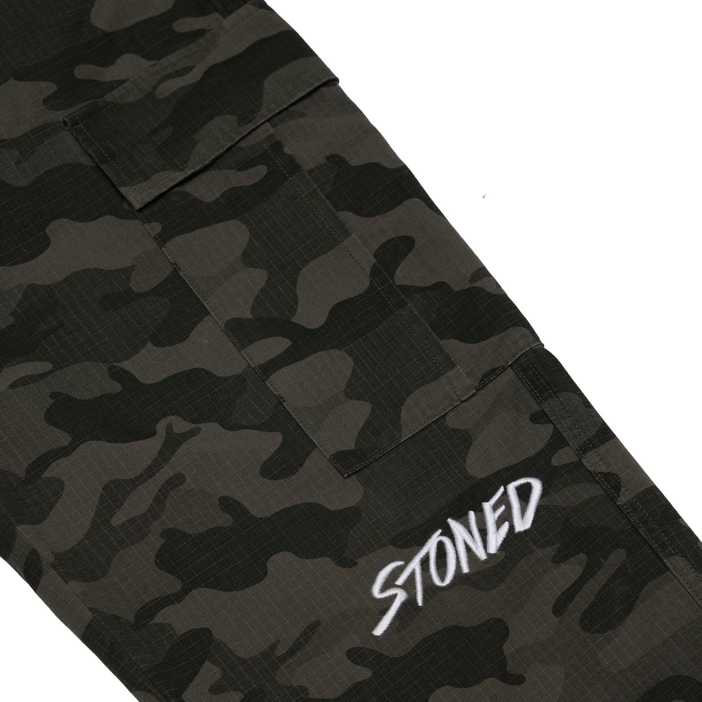 STONED | Camo Cargo Green