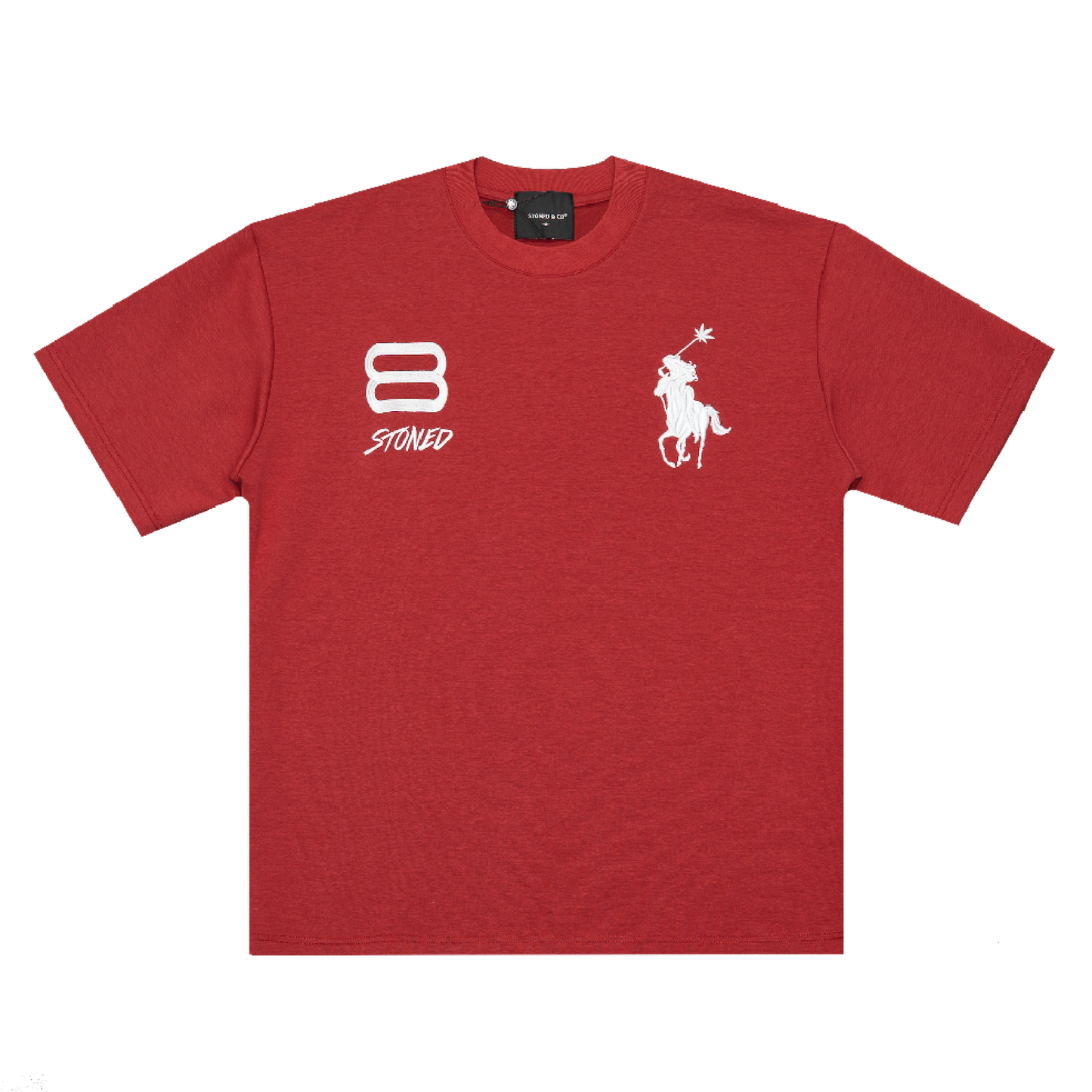 STONED | Polo Tshirt Red - SWAGANZ