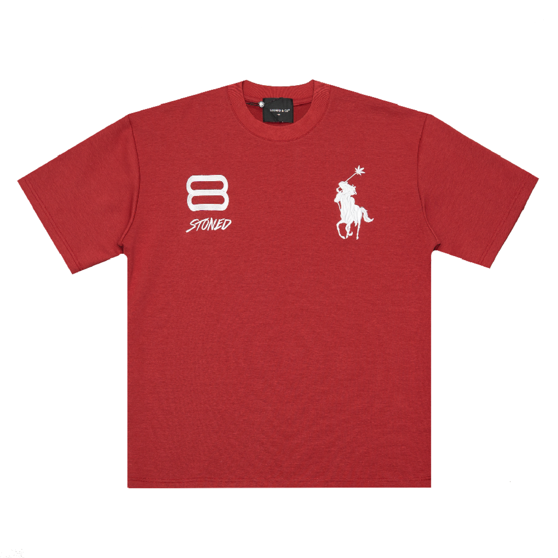STONED | Polo Tshirt Red - SWAGANZ