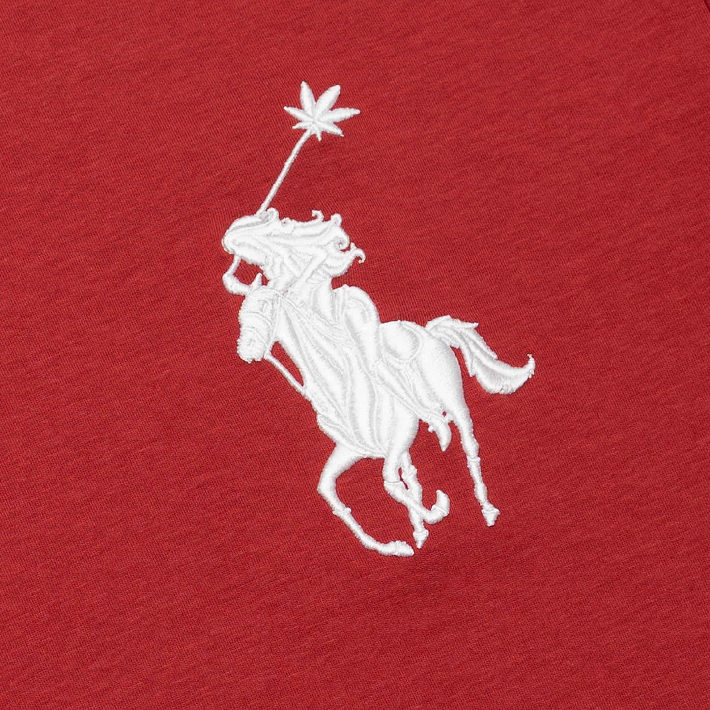STONED | Polo Tshirt Red - SWAGANZ