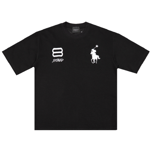 STONED | Polo Tshirt Black