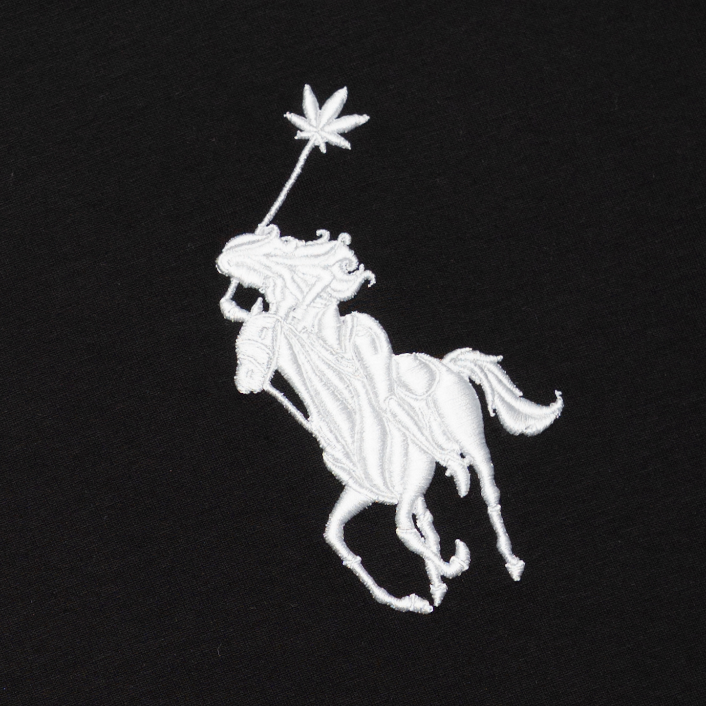 STONED | Polo Tshirt Black - SWAGANZ