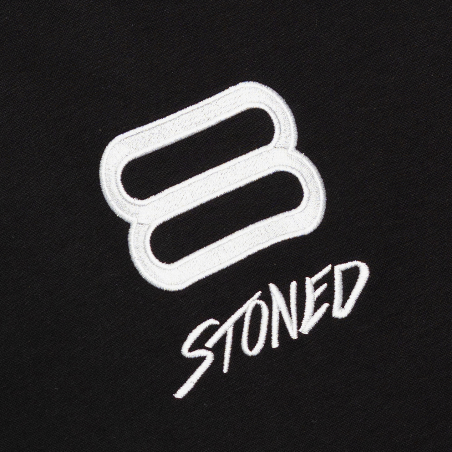 STONED | Polo Tshirt Black - SWAGANZ