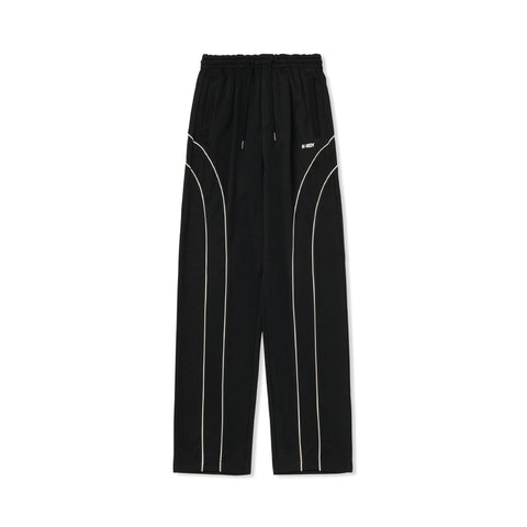 NERDY | Piping Wide Track Pants Black