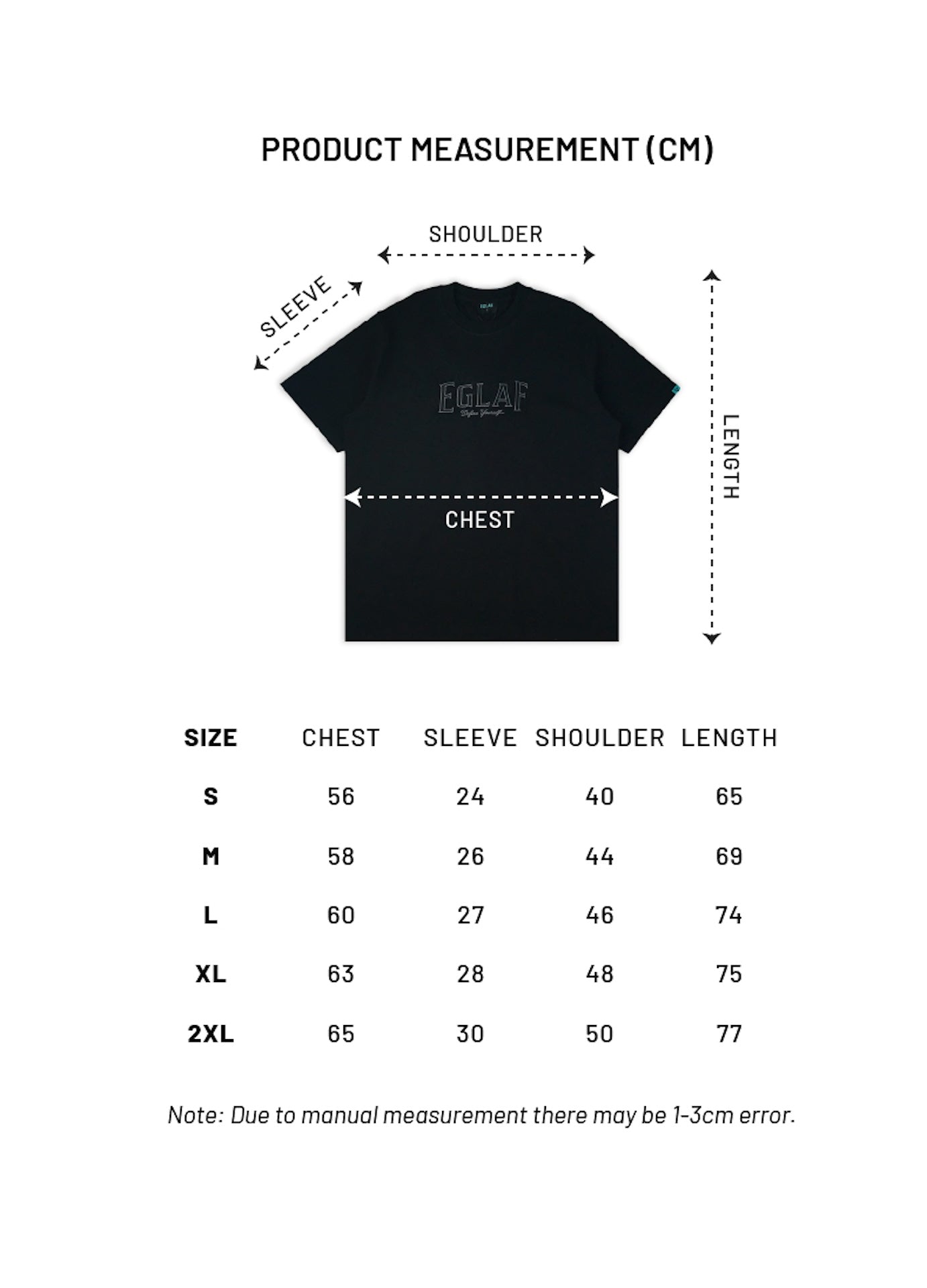 EGLAF | Radial Burst Tee Black
