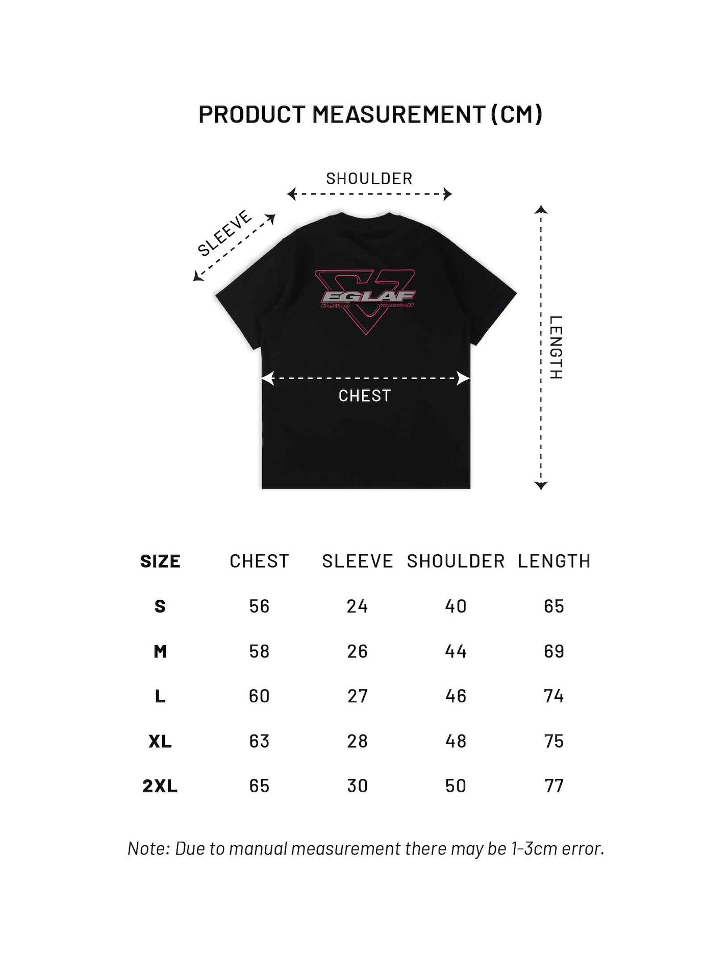 EGLAF | Basic 26 Triangle Logo Tee Black - SWAGANZ
