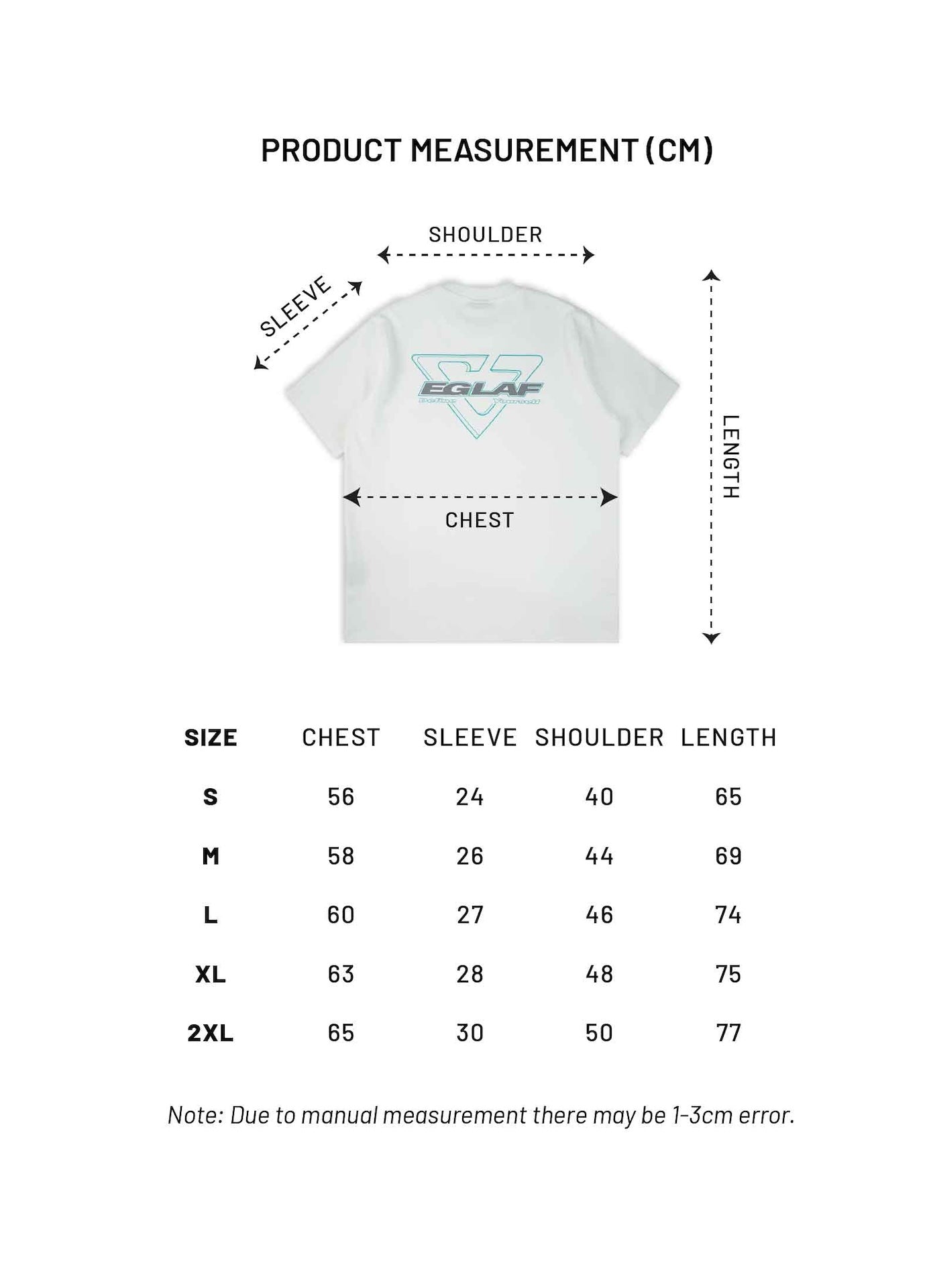 EGLAF | Basic 26 Triangle Logo Tee White - SWAGANZ