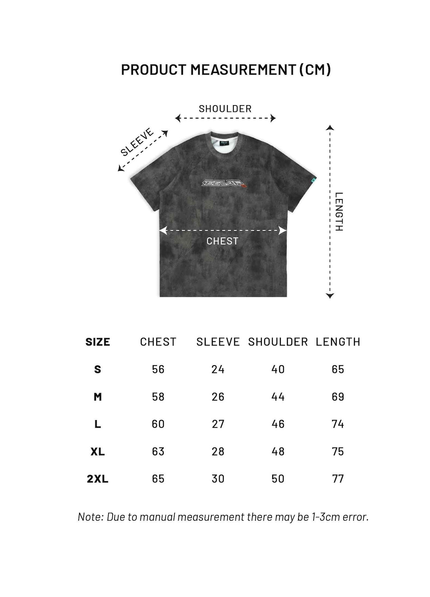 EGLAF | Basic 26 Panel Tee Grey - SWAGANZ