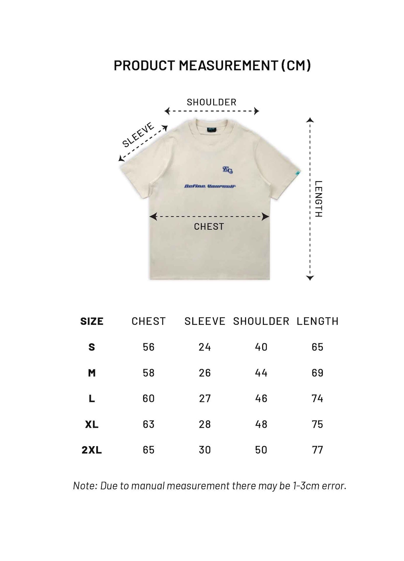 EGLAF | MV Double Collar Tee Cream White