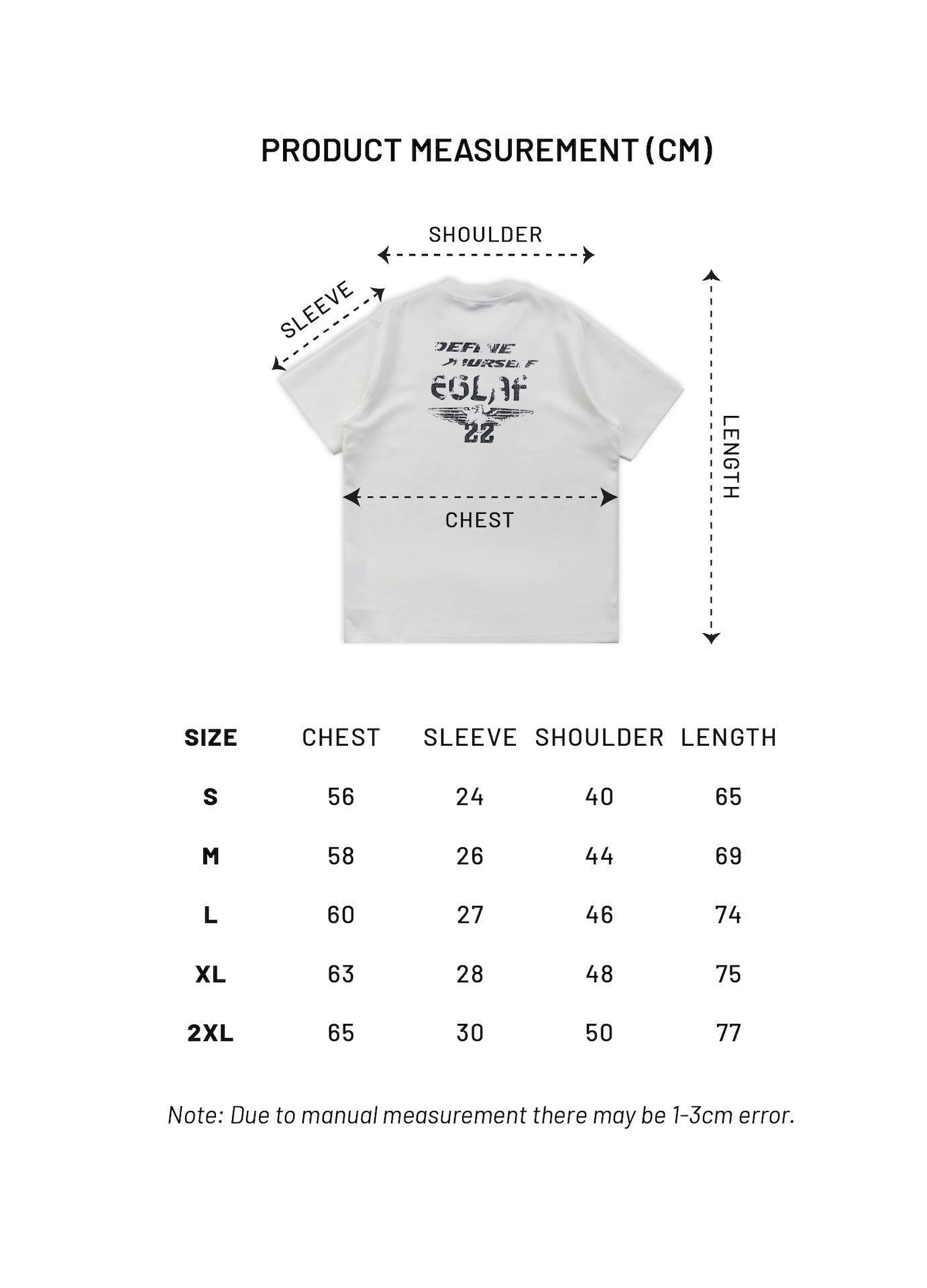 EGLAF | R//W Distressed Texts Tee White