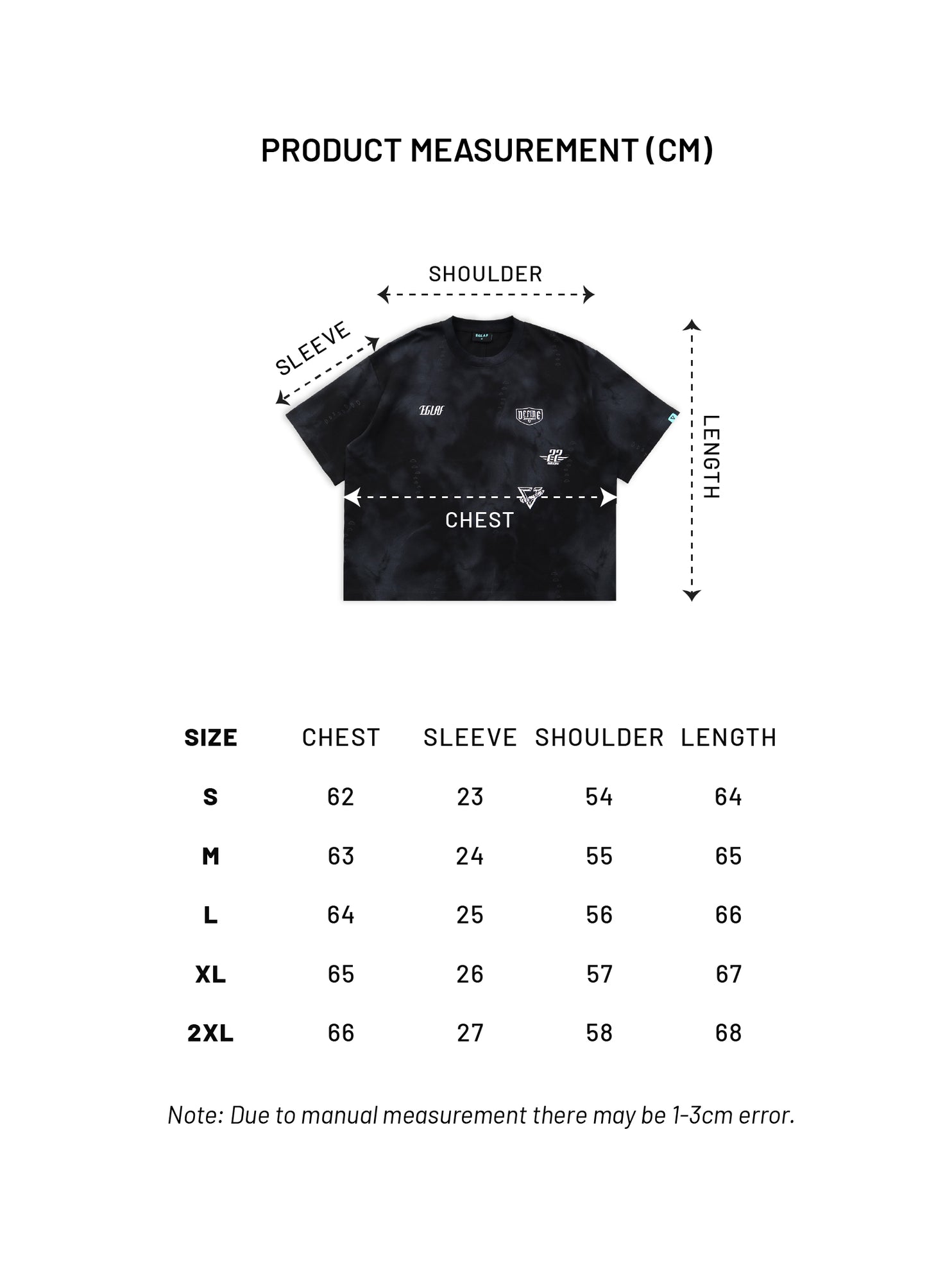 EGLAF | R//W Badges Boxy Tee Black - SWAGANZ